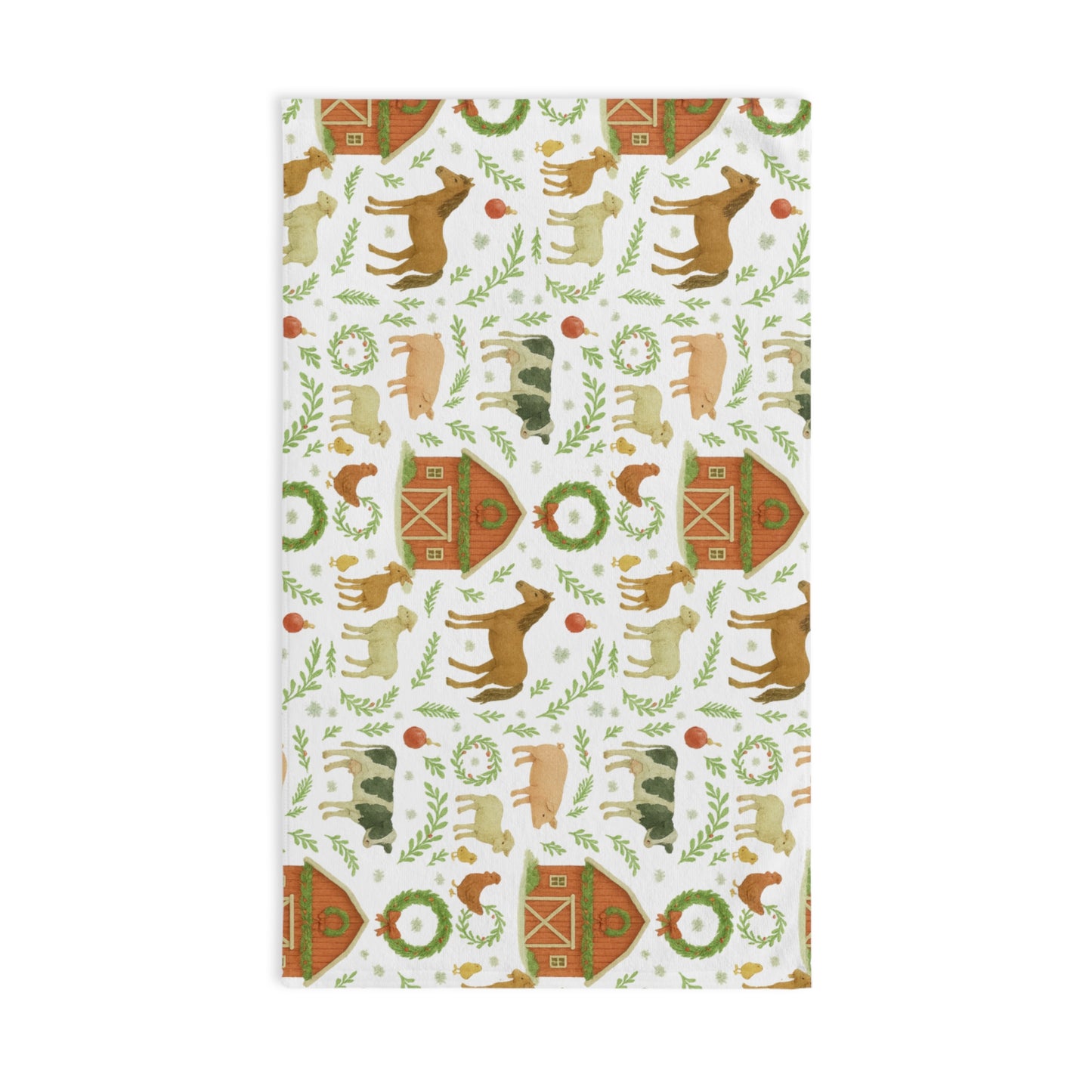 Farmhouse Christmas Hand Towel