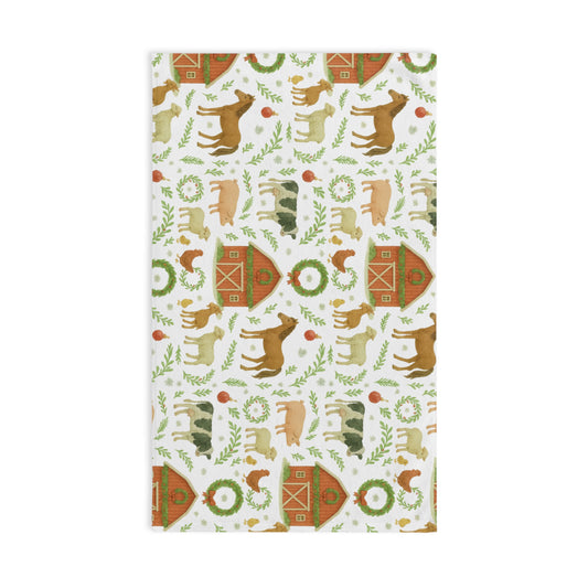 Farmhouse Christmas Hand Towel