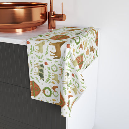 Farmhouse Christmas Hand Towel