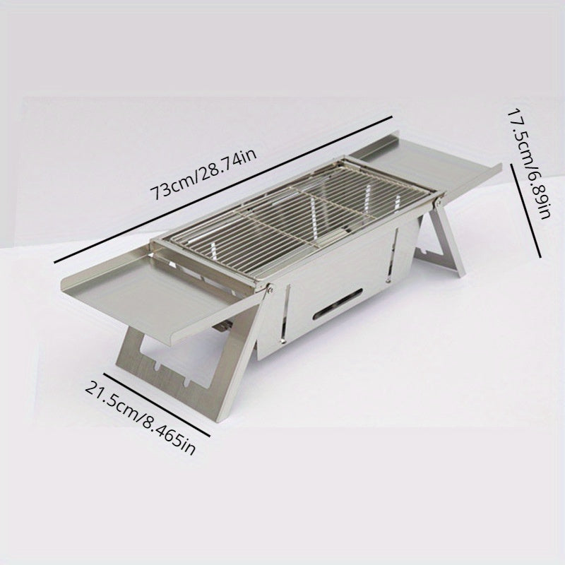 Foldable Stainless Steel Charcoal Grill