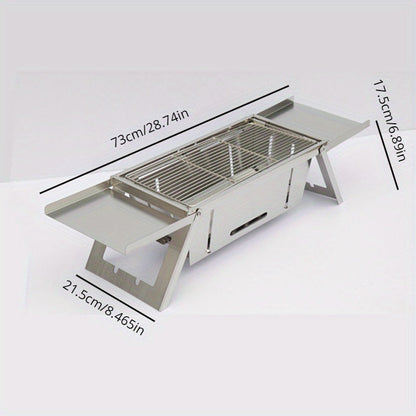 Foldable Stainless Steel Charcoal Grill