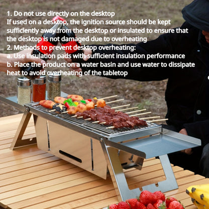 Foldable Stainless Steel Charcoal Grill