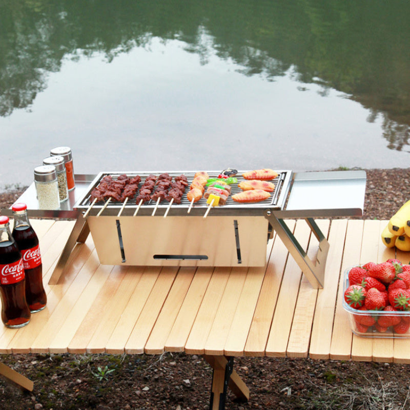 Foldable Stainless Steel Charcoal Grill