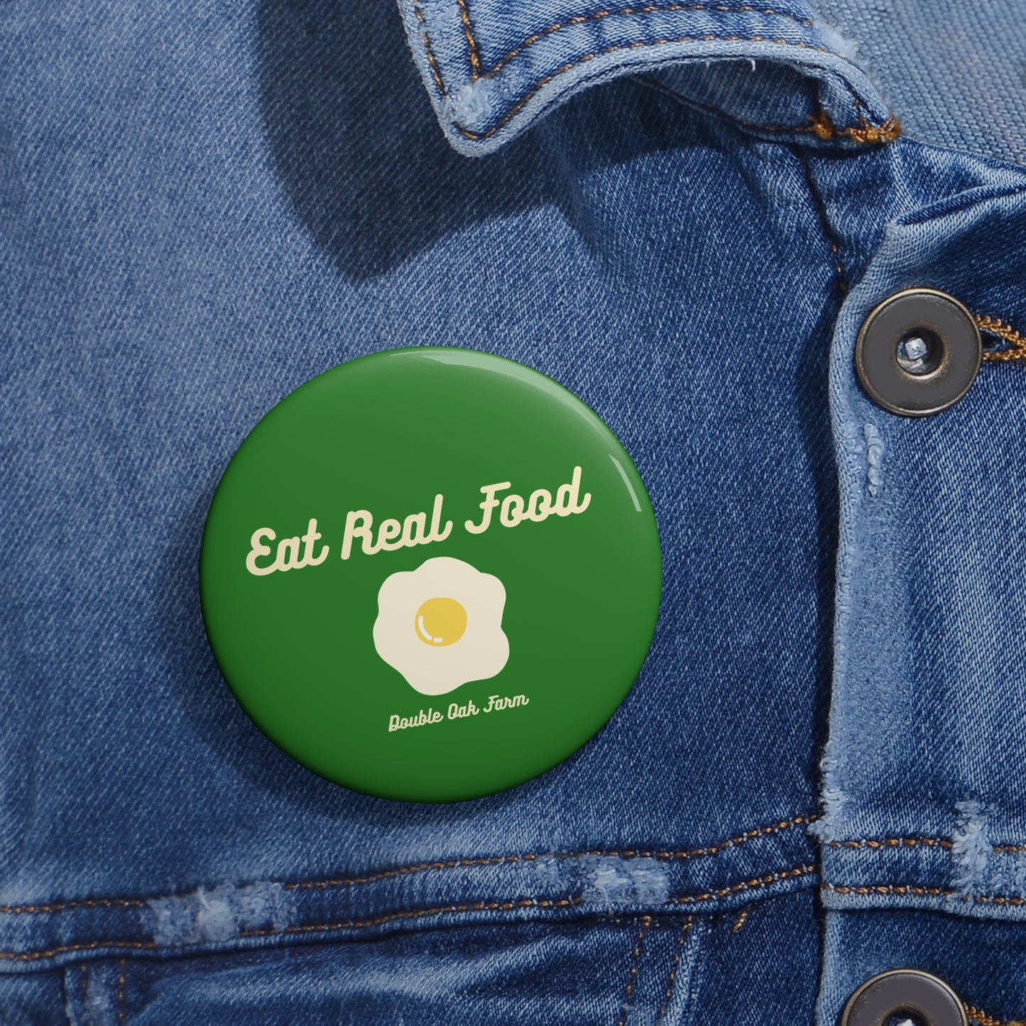 Eat Real Food Pin-Back Button