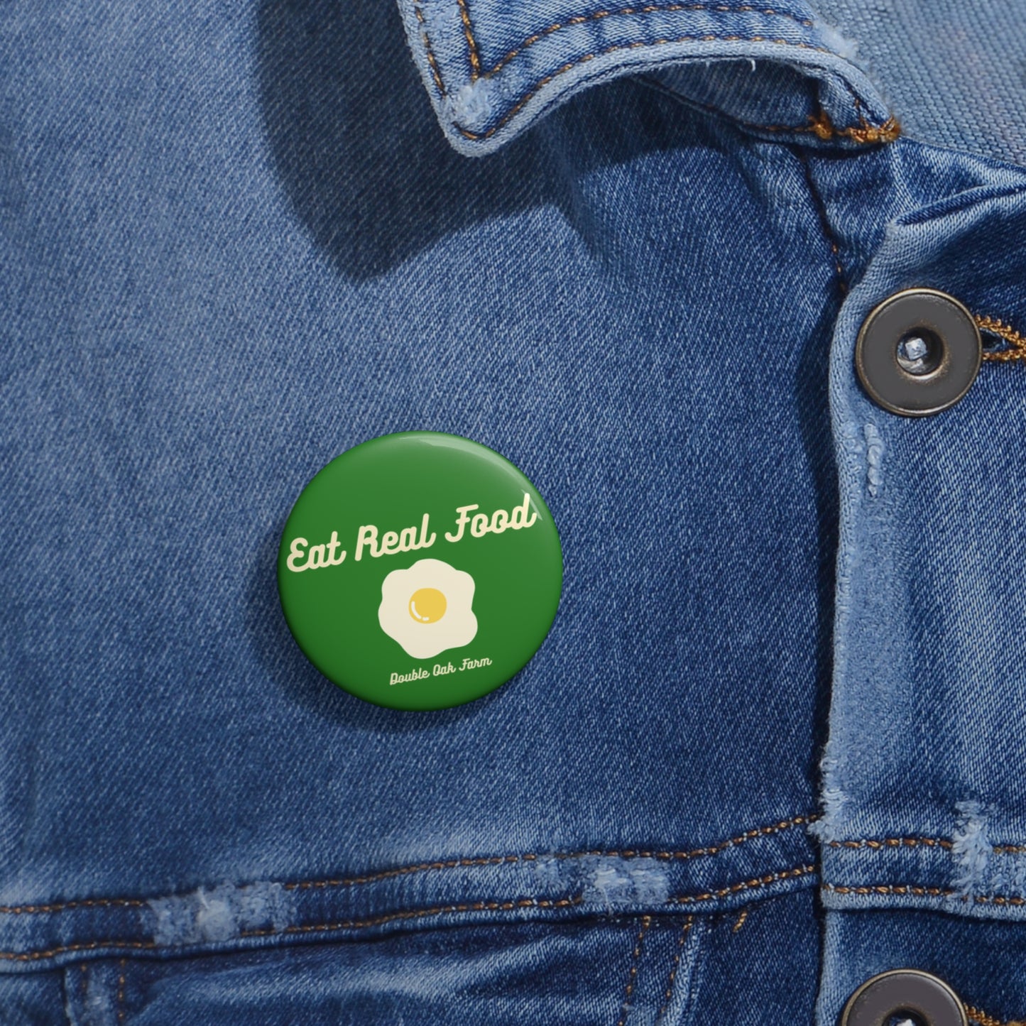 Eat Real Food Pin-Back Button