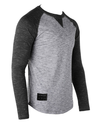 Men's Athletic Fit Baseball Retro Long Sleeve Raglan T-Shirt