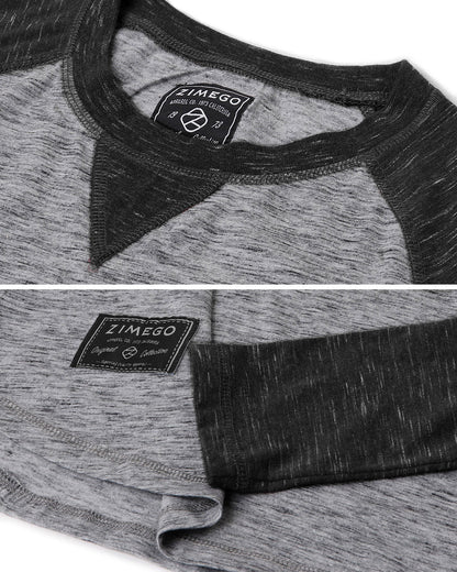 Men's Athletic Fit Baseball Retro Long Sleeve Raglan T-Shirt